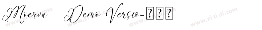 Moerva   Demo Versio字体转换